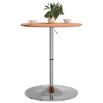 vidaXL Table de bar Ø60x89 5 cm bois massif de hêtre