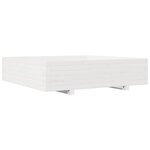 vidaXL Jardinière blanc 100x100x26 5 cm bois de pin massif