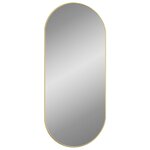 vidaXL Miroir mural Doré 100x45 cm Ovale