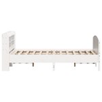 vidaXL Cadre de lit sans matelas blanc 120x190 cm bois de pin massif