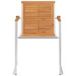 vidaXL Chaises de jardin 4 Pièces avec coussins Bois d'acacia massif