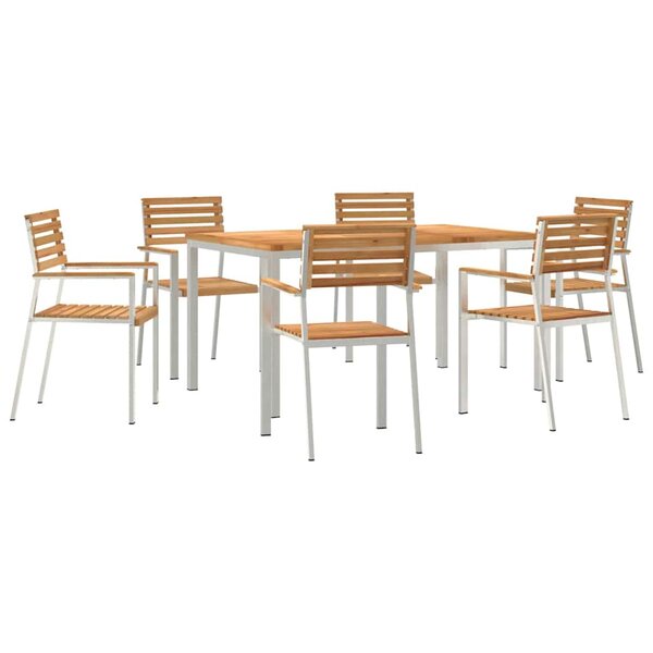 vidaXL Ensemble de salle à manger pour jardin 7 Pièces