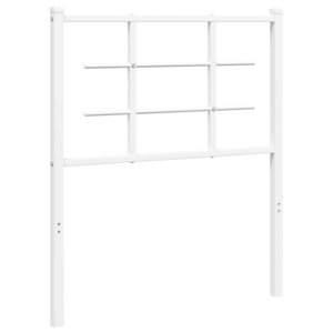 vidaXL Tête de lit métal blanc 75 cm