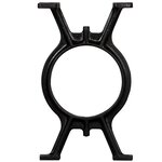 vidaXL Pied de banc 2 Pièces Cadre en O Fonte