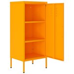 vidaXL Armoire de rangement Jaune moutarde 42 5x35x101 5 cm Acier