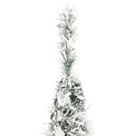 vidaXL Sapin de Noël artificiel escamotable avec neige floquée 150 LED