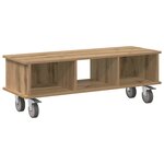 vidaXL Meuble TV Chêne artisanal 100 x 35 x 35 cm Bois d'ingénierie