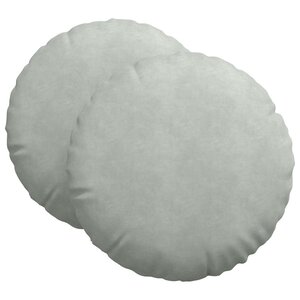 vidaXL Coussins de siège 2 Pièces Gris clair Ø 40 x 13 cm Velours