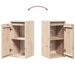 vidaXL Armoire murale 30x30x60 cm Bois de pin massif