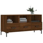 vidaXL Meuble TV chêne marron 102x36x50 cm bois d'ingénierie