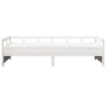 vidaXL Lit de jour avec matelas blanc 90x200 cm bois de pin massif