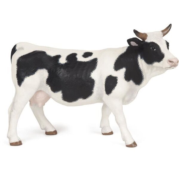 PAPO Figurine Vache - Noir et blanc