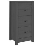 vidaXL Buffets 2 Pièces Gris 40x35x80 cm Bois massif de pin