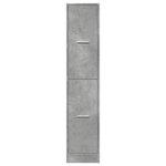 vidaXL Armoire d'apothicaire gris béton 30x41x144 5 cm bois ingénierie