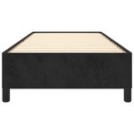 vidaXL Cadre de lit sans matelas noir 80x200 cm velours