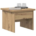 vidaXL Table basse Chêne artisanal 55 x 54 5 x 45 cm Bois d'ingénierie