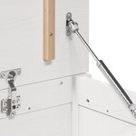 vidaXL Boîte de rangement Blanc 110x50x45 5 cm Bois massif de pin