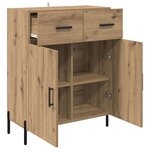 vidaXL Buffet Chêne artisanal 69 5 x 34 x 90 cm Bois d'ingénierie