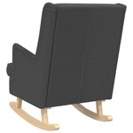 vidaXL Chaise à bascule Gris foncé 62 x 80 x 85 cm Bouclé