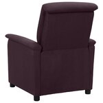 vidaXL Fauteuil de massage Violet Tissu