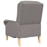 vidaXL fauteuil Taupe 76 x 94 x 102 cm Tissu Sharpa