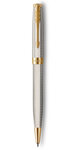 PARKER Sonnet Premium Stylo bille  Argent  Mistral (Argent massif)  recharge noire pointe moyenne  Coffret cadeau