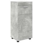 vidaXL Ensemble d'armoire de salle de bain TULUM Gris béton