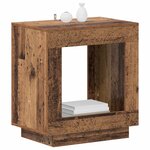 vidaXL Table d'appoint Bois ancien 60 x 40 x 65 cm Bois d'ingénierie