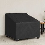 vidaXL Housse de chaise de jardin Noir 90 x 90 x 50 / 75 cm Tissu 420D
