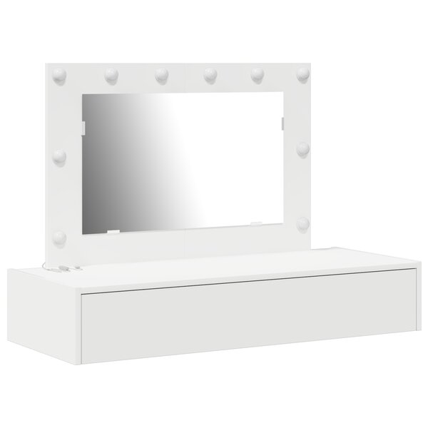 vidaXL Table de Toilette Blanc 100 x 40 x 70 cm Bois d'ingénierie