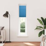 vidaXL Store plissé bleu 45x200 cm largeur du tissu 44 4 cm polyester