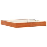 vidaXL Cadre de lit ottoman avec rangement Brun cire 180 x 200 cm