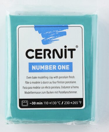 Pâte Cernit n°1 56 g Turquoise (676) - Cernit