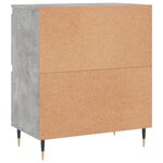 vidaXL Buffets 2 Pièces gris béton bois d'ingénierie