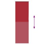 vidaXL Store enrouleur occultant rouge largeur du tissu 45 7 cm