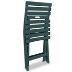 vidaXL Ensemble de bistro pliable 3 Pièces Plastique Vert