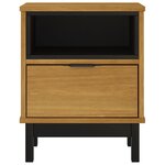 vidaXL Table de chevet FLAM 40x35x50 cm bois de pin massif
