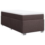 vidaXL Sommier à lattes de lit avec matelas Marron foncé 80x200 cm