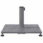 vidaXL Socles de parasol d'extérieur Bois foncé 45 x 45 x 31 cm Acier
