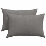 vidaXL Coussins de canapé 2 Pièces Gris clair 60 x 40 cm