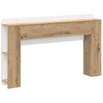 vidaXL Cabinet de Tête de Lit Chêne artisanal Bois d'ingénierie