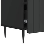 vidaXL Meuble TV avec tiroir Noir 102 x 34 5 x 50 cm Bois d'ingénierie
