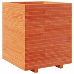 vidaXL Jardinière cire marron 60x60x72 5 cm bois de pin massif