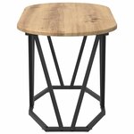 vidaXL Table basse Chêne artisanal 80 x 40 x 40.5 cm