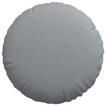 vidaXL Coussins de siège 2 Pièces Gris clair Ø60 x 21 cm tissu