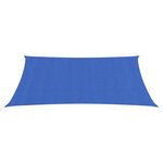 vidaXL Voile d'ombrage 160 g/m² rectangulaire bleu 4x5 m PEHD