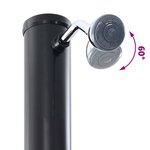vidaXL Douche solaire extérieure Noir 217 cm PVC  aluminium