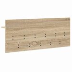vidaXL Porte-manteau mural avec étagère Chêne sonoma Bois d'ingénierie