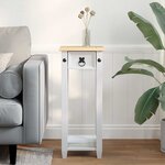 vidaXL Support de Plante Blanc 30 x 30 x 73 cm Bois de pin massif