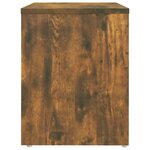 vidaXL Table de chevet Chêne fumé 40x30x40 cm Bois d'ingénierie